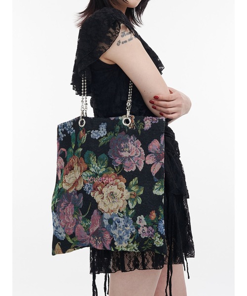 jouetie（ジュエティ）の「【再入荷】jouetieチェーントートバッグ A4サイズ（トートバッグ・レディース・アイボリー/ブラック/カーキ/ブルー/ピンク/ブラウン/その他1/その他2・FREE）」の8枚目の写真