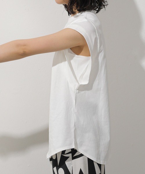 emesuelee(エメスーリー)の「汗染み防止加工 プリントTシャツ USAコットン(Tシャツ/カットソー・レディース・ブラウン/ブラック/オフホワイト・フリー)」の17枚目の写真
