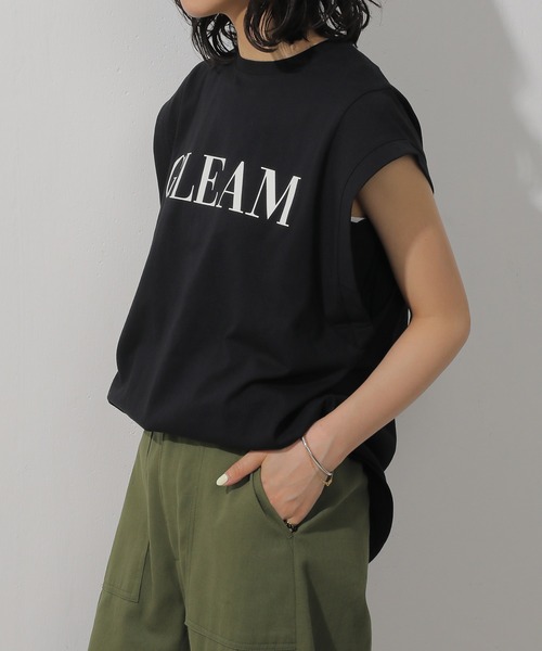 emesuelee(エメスーリー)の「汗染み防止加工 プリントTシャツ USAコットン(Tシャツ/カットソー・レディース・ブラウン/ブラック/オフホワイト・フリー)」の22枚目の写真