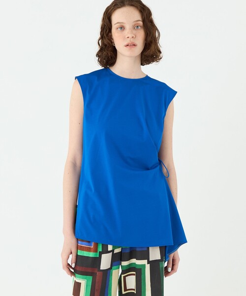 BALLSEY(ボールジィ)の「プレーティングジャージー コードタックプルオーバー(Tシャツ/カットソー・レディース・ブルー/ブラック/ホワイト・36)」の5枚目の写真