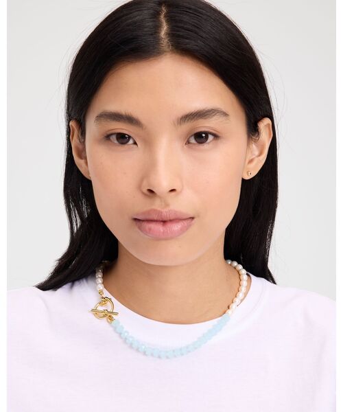 kate spade new york(ケイトスペード ニューヨーク)の「ロープ アンド ノット トグル ネックレス(ネックレス・レディース・ホワイト・ONESIZE)」の2枚目の写真