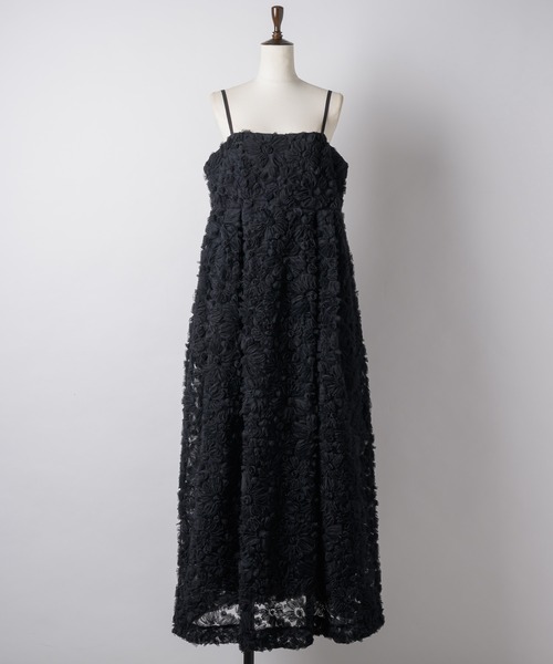 VIOLETTA フラワーチュールキャミドレス VIOLETTA ワンピース フラワーチュールキャミドレス : ZOZOTOWN