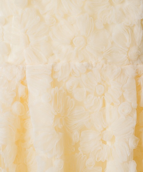 VIOLETTA（ヴィオレッタ）の「フラワーチュールキャミドレス（ワンピース・レディース・アイボリー/ブラック/オレンジ・S/M）」の12枚目の写真