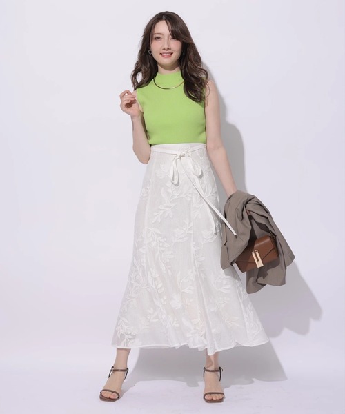 Apuweiser-riche（アプワイザーリッシェ）の「ノースリリブニット（ニット/セーター・レディース・ブラック/ピンクベージュ/ロイヤルブルー/グリーン系その他2/ホワイト/ピンク・2）」の13枚目の写真