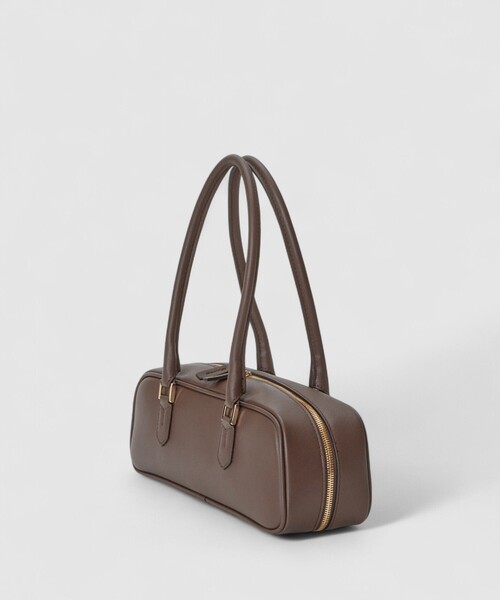 allureville(アルアバイル)の「ホリゾンタル ボストンバッグ(ショルダーバッグ・レディース・ダークブラウン・FREE)」の7枚目の写真