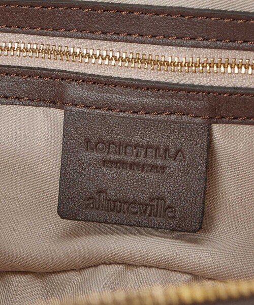 allureville(アルアバイル)の「ホリゾンタル ボストンバッグ(ショルダーバッグ・レディース・ダークブラウン・FREE)」の4枚目の写真