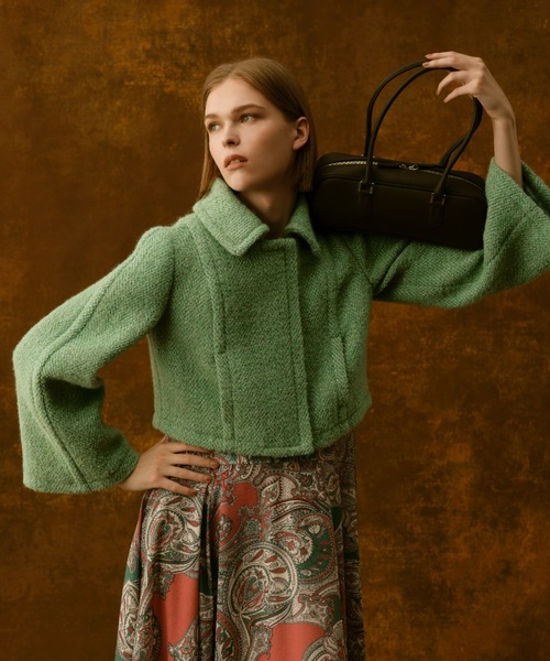 allureville(アルアバイル)の「ホリゾンタル ボストンバッグ(ショルダーバッグ・レディース・ダークブラウン・FREE)」の14枚目の写真