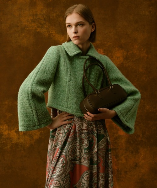 allureville(アルアバイル)の「ホリゾンタル ボストンバッグ(ショルダーバッグ・レディース・ダークブラウン・FREE)」の13枚目の写真