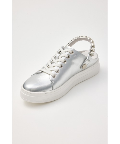 【値下げ】STACCATO ビジュー付きブラックスニーカー 240 値下げ】STACCATO ビジュー付きブラックスニーカー 240