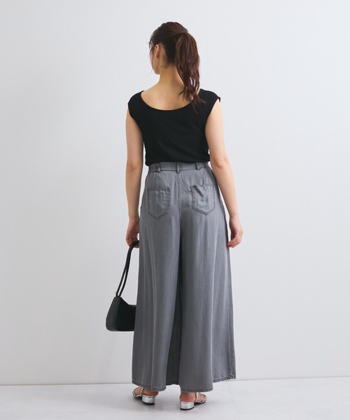 QUEENS COURT（クイーンズコート）の「フロントクロスオフショルカットトップス≪手洗い可能≫（Tシャツ/カットソー・レディース・ブラック/ピンク/オフホワイト・M）」の18枚目の写真