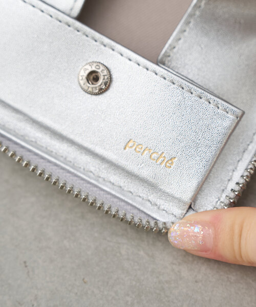Actually（アクチュアリー）の「【perche ペルケ】パールストラップジャバラカードウォレット（その他小物・レディース・ブラック/シルバー/ゴールド・0）」の14枚目の写真