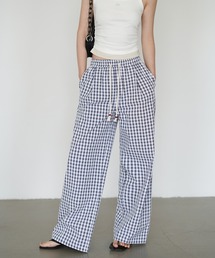 Fano Studios | ギンガムチェックワイドパンツ EM25s075【EIGHTHMONTH】(その他パンツ)