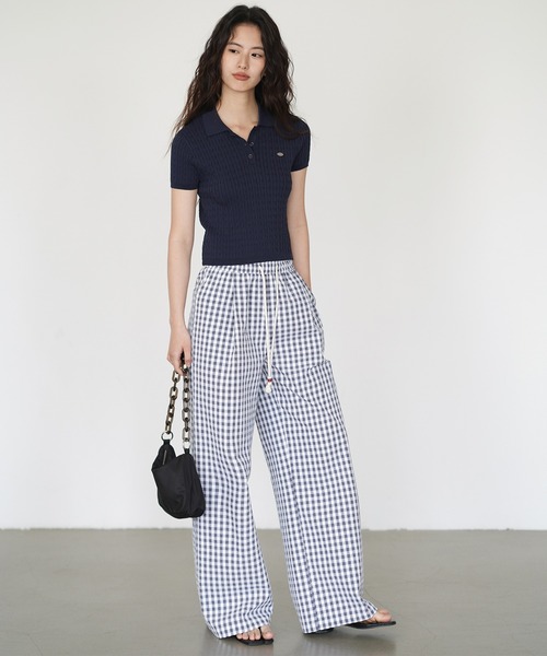 Fano Studios(ファノ ストゥディオズ)の「ギンガムチェックワイドパンツ EM25s075【EIGHTHMONTH】(その他パンツ・レディース・チェック・S/M/L)」の5枚目の写真