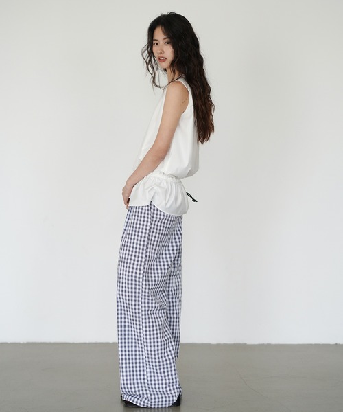 Fano Studios(ファノ ストゥディオズ)の「ギンガムチェックワイドパンツ EM25s075【EIGHTHMONTH】(その他パンツ・レディース・チェック・S/M/L)」の9枚目の写真