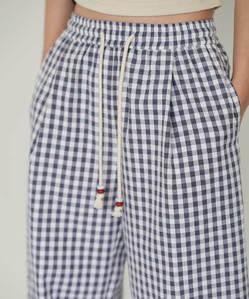 Fano Studios(ファノ ストゥディオズ)の「ギンガムチェックワイドパンツ EM25s075【EIGHTHMONTH】(その他パンツ・レディース・チェック・S/M/L)」の10枚目の写真