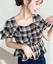 セール】DENIM LIKE PRINT SHIRT（シャツ/ブラウス）｜Ameri（アメリ