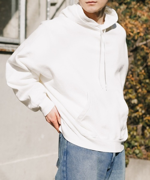 REMI RELIEF（レミレリーフ）の「【なにわ男子 大橋和也様着用】ROOPTOKYO別注 REMI RELIEF/レミレリーフ SP加工 裏毛HOODIE フーディー（パーカー・レディース・ホワイト/ブラウン/ブラック・M/S）」の5枚目の写真