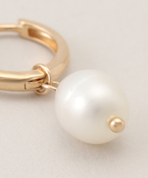 【未開封】Naif Amour・17ans ナイーフ・アムール17ans NOUVEL AMOUR/ヌーベルアムール】HOOPS PEARL(PAIR)：ピアス（両