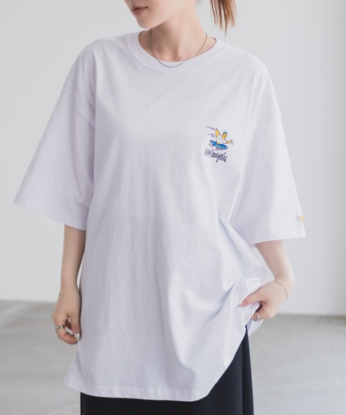 (What it isNt)ART BY MARKGONZALES(ワットイットイズント)の「【What it isNt】ART BY MARK GONZALES リラックスFITTシャツ(Tシャツ/カットソー・メンズ・ホワイト/ブラック・M/L)」の20枚目の写真
