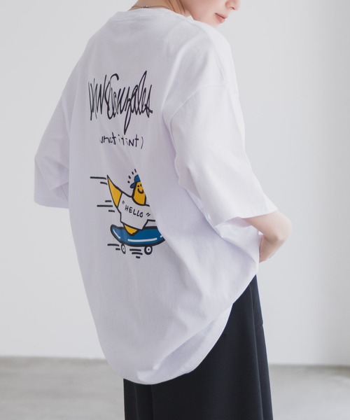 (What it isNt)ART BY MARKGONZALES(ワットイットイズント)の「【What it isNt】ART BY MARK GONZALES リラックスFITTシャツ(Tシャツ/カットソー・メンズ・ホワイト/ブラック・M/L)」の21枚目の写真