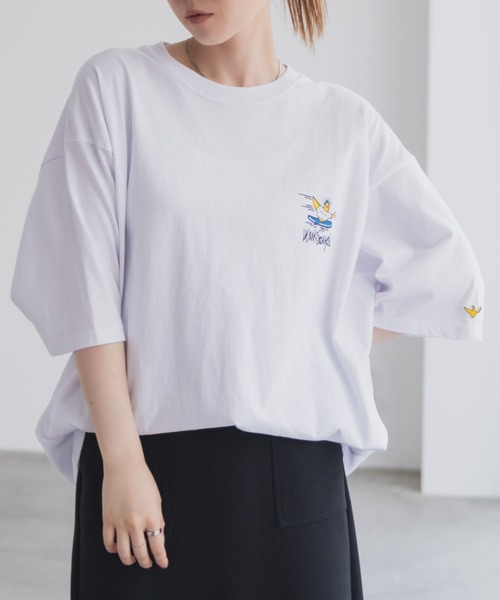 (What it isNt)ART BY MARKGONZALES(ワットイットイズント)の「【What it isNt】ART BY MARK GONZALES リラックスFITTシャツ(Tシャツ/カットソー・メンズ・ホワイト/ブラック・M/L)」の19枚目の写真