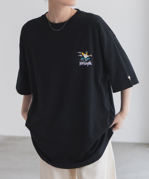 (What it isNt)ART BY MARKGONZALES(ワットイットイズント)の「【What it isNt】ART BY MARK GONZALES リラックスFITTシャツ(Tシャツ/カットソー・メンズ・ホワイト/ブラック・M/L)」の13枚目の写真