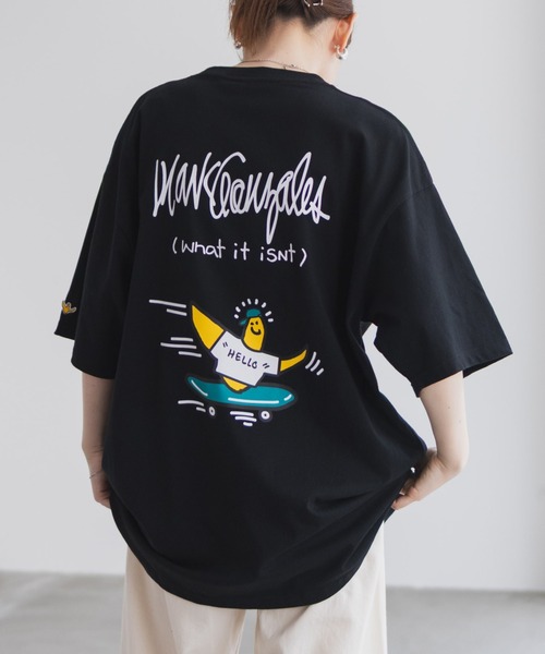 (What it isNt)ART BY MARKGONZALES(ワットイットイズント)の「【What it isNt】ART BY MARK GONZALES リラックスFITTシャツ(Tシャツ/カットソー・メンズ・ホワイト/ブラック・M/L)」の16枚目の写真