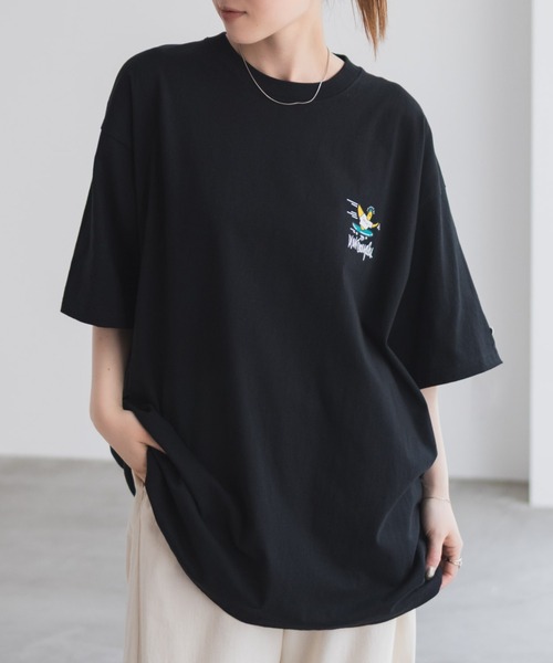(What it isNt)ART BY MARKGONZALES(ワットイットイズント)の「【What it isNt】ART BY MARK GONZALES リラックスFITTシャツ(Tシャツ/カットソー・メンズ・ホワイト/ブラック・M/L)」の15枚目の写真