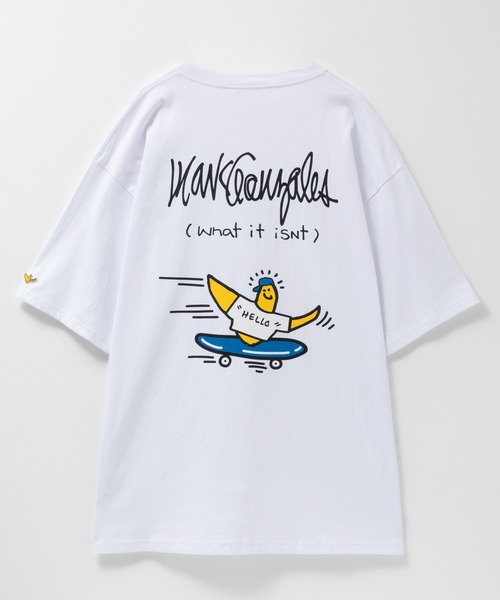 (What it isNt)ART BY MARKGONZALES(ワットイットイズント)の「【What it isNt】ART BY MARK GONZALES リラックスFITTシャツ(Tシャツ/カットソー・メンズ・ホワイト/ブラック・M/L)」の10枚目の写真