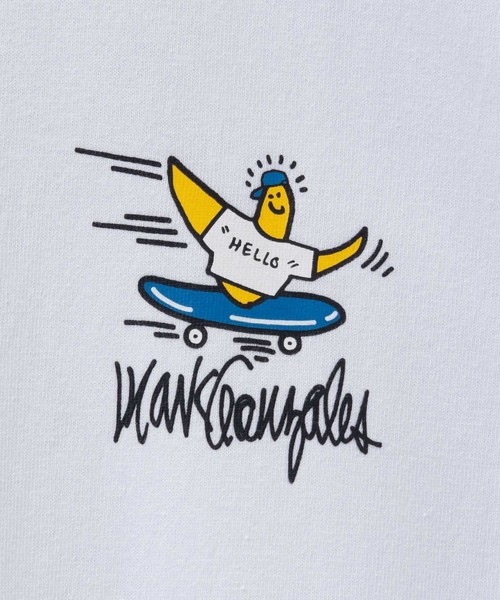(What it isNt)ART BY MARKGONZALES(ワットイットイズント)の「【What it isNt】ART BY MARK GONZALES リラックスFITTシャツ(Tシャツ/カットソー・メンズ・ホワイト/ブラック・M/L)」の4枚目の写真