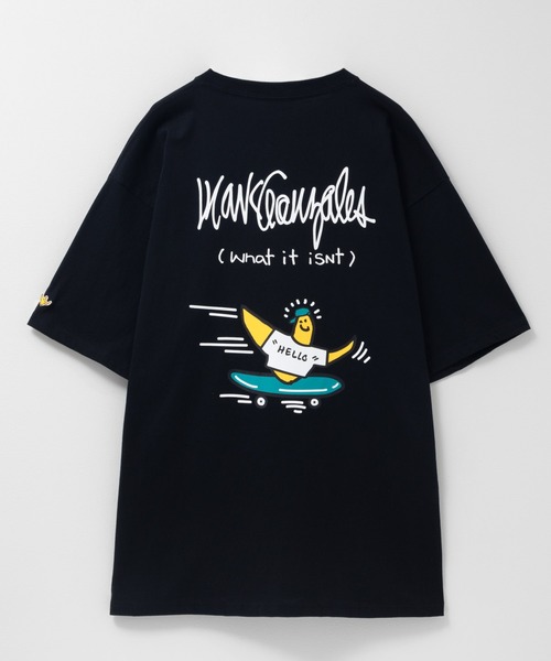 (What it isNt)ART BY MARKGONZALES(ワットイットイズント)の「【What it isNt】ART BY MARK GONZALES リラックスFITTシャツ(Tシャツ/カットソー・メンズ・ホワイト/ブラック・M/L)」の5枚目の写真