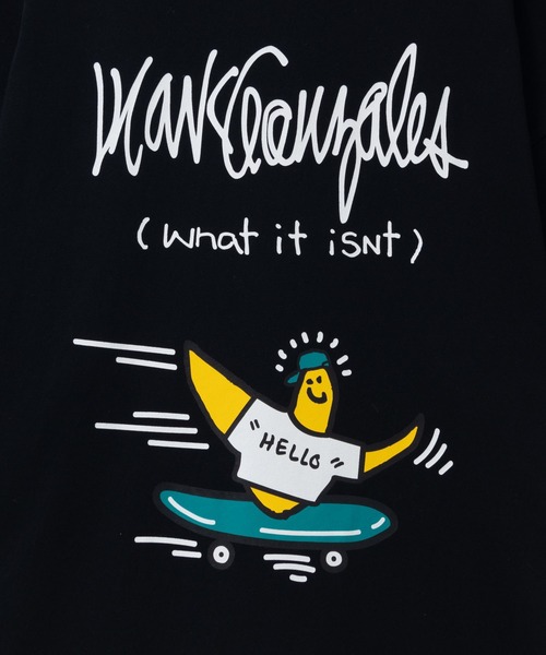 (What it isNt)ART BY MARKGONZALES(ワットイットイズント)の「【What it isNt】ART BY MARK GONZALES リラックスFITTシャツ(Tシャツ/カットソー・メンズ・ホワイト/ブラック・M/L)」の7枚目の写真