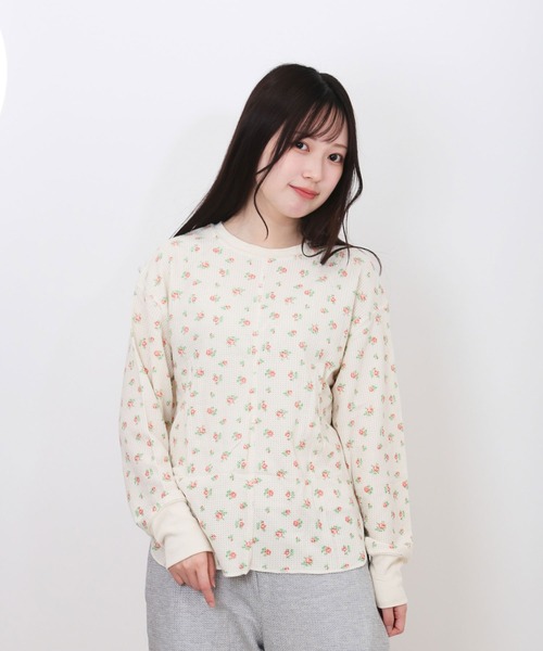 JEMORGAN(ジェーイーモーガン)の「JEMORGAN 花柄切替ロンT(Tシャツ/カットソー・レディース・ブルー/ラベンダー/ピンク・S)」の8枚目の写真