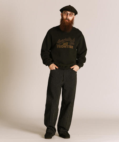 schott(ショット)の「Schott/ショット/FADE AMERICA’S LAST FRONTIER CREW SWEAT/フェード ラスト フロンティア クルー スウェット(スウェット・メンズ・レッド/ネイビー/ブラック・L/M/2XL/XL)」の5枚目の写真