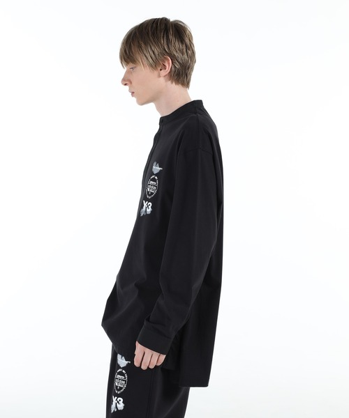 Y-3（ワイスリー）の「Y-3 LONG SLEEVE POLO SHIRT（ポロシャツ・メンズ・ブラック・X-SMALL/SMALL/MEDIUM/LARGE）」の2枚目の写真