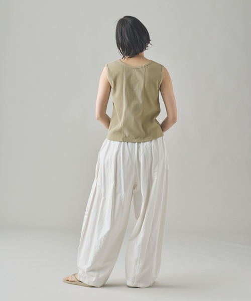 Curensology（カレンソロジー）の「Curensology(カレンソロジー)/＜&RC＞フェードコンビノースリーブプルオーバー（Tシャツ/カットソー・レディース・グレー/ベージュ・FREE）」の7枚目の写真