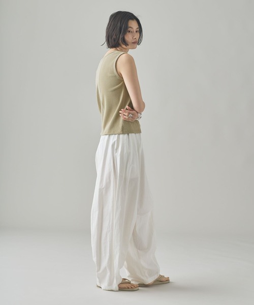 Curensology（カレンソロジー）の「Curensology(カレンソロジー)/＜&RC＞フェードコンビノースリーブプルオーバー（Tシャツ/カットソー・レディース・グレー/ベージュ・FREE）」の9枚目の写真