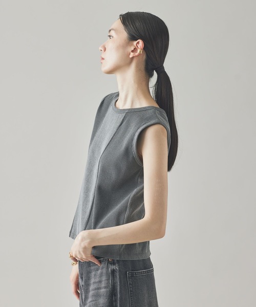 Curensology（カレンソロジー）の「Curensology(カレンソロジー)/＜&RC＞フェードコンビノースリーブプルオーバー（Tシャツ/カットソー・レディース・グレー/ベージュ・FREE）」の11枚目の写真