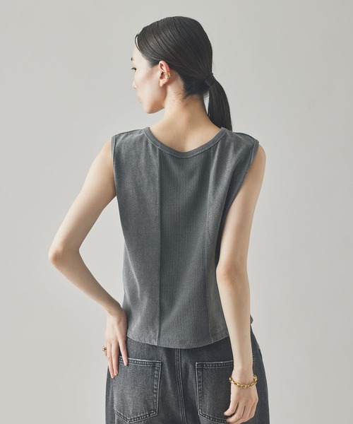 Curensology（カレンソロジー）の「Curensology(カレンソロジー)/＜&RC＞フェードコンビノースリーブプルオーバー（Tシャツ/カットソー・レディース・グレー/ベージュ・FREE）」の12枚目の写真