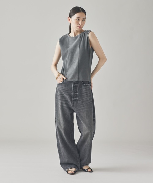 Curensology（カレンソロジー）の「Curensology(カレンソロジー)/＜&RC＞フェードコンビノースリーブプルオーバー（Tシャツ/カットソー・レディース・グレー/ベージュ・FREE）」の15枚目の写真