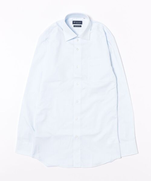 TOKYO SHIRTS（トウキョウシャツ）の「形態安定ノンアイロン ワイド 長袖ビジネスワイシャツ（ビジネスシャツ・メンズ・サックスブルー・首回り37cm-裄丈80cm/首回り39cm-裄丈80cm/首回り39cm-裄丈84cm/首回り41cm-裄丈82cm/首回り41cm-裄丈86cm/首回り42cm-裄丈82cm/首回り42cm-裄丈86cm/首回り43cm-裄丈86cm/首回り37cm-裄丈84cm/首回り43cm-裄丈82cm）」の6枚目の写真