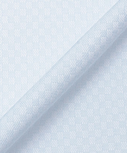 TOKYO SHIRTS（トウキョウシャツ）の「形態安定ノンアイロン ワイド 長袖ビジネスワイシャツ（ビジネスシャツ・メンズ・サックスブルー・首回り37cm-裄丈80cm/首回り39cm-裄丈80cm/首回り39cm-裄丈84cm/首回り41cm-裄丈82cm/首回り41cm-裄丈86cm/首回り42cm-裄丈82cm/首回り42cm-裄丈86cm/首回り43cm-裄丈86cm/首回り37cm-裄丈84cm/首回り43cm-裄丈82cm）」の5枚目の写真