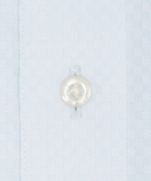 TOKYO SHIRTS（トウキョウシャツ）の「形態安定ノンアイロン ワイド 長袖ビジネスワイシャツ（ビジネスシャツ・メンズ・サックスブルー・首回り37cm-裄丈80cm/首回り39cm-裄丈80cm/首回り39cm-裄丈84cm/首回り41cm-裄丈82cm/首回り41cm-裄丈86cm/首回り42cm-裄丈82cm/首回り42cm-裄丈86cm/首回り43cm-裄丈86cm/首回り37cm-裄丈84cm/首回り43cm-裄丈82cm）」の4枚目の写真