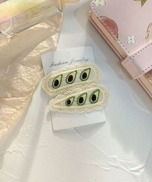 Bambin（ボンバン）の「【 Bambin / ボンバン 】 2個セットフルーツ レース ヘアピン / ヘアアクセサリー（ヘアピン）」