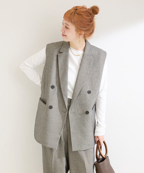 セール】《追加2》《2点セット》ジレ+2タックパンツセット（その他