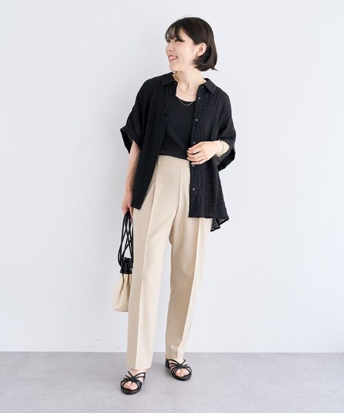 Green　Parks（グリーンパークス）の「前後2WAY リブタンクトップⅡ（タンクトップ・レディース・レッド/カーキ/アイボリー/ブラック・FREE）」の16枚目の写真