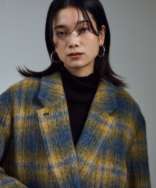 SALON adam et rope'（サロン アダム エ ロペ）の「BALLIシャギージャケットコート / セットアップ対応（その他アウター・レディース・イエロー系その他/グレー系その他・FREE）」の9枚目の写真