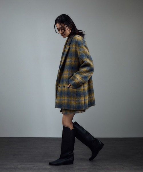 SALON adam et rope'（サロン アダム エ ロペ）の「BALLIシャギージャケットコート / セットアップ対応（その他アウター・レディース・イエロー系その他/グレー系その他・FREE）」の17枚目の写真