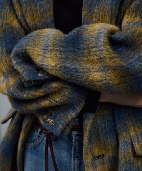 SALON adam et rope'（サロン アダム エ ロペ）の「BALLIシャギージャケットコート / セットアップ対応（その他アウター・レディース・イエロー系その他/グレー系その他・FREE）」の18枚目の写真