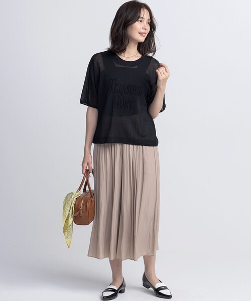 組曲(クミキョク)の「Hunter Tee ニット(ニット/セーター・レディース・ローズ系/ホワイト系/ブラック系・F)」の15枚目の写真